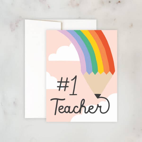 Rainbow Pencil Card
