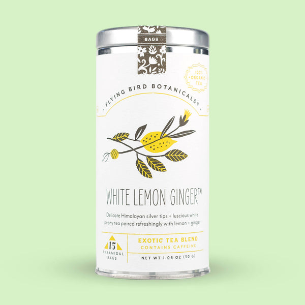 White Lemon Ginger – 15 Tea Bag Tin