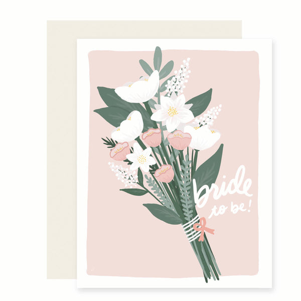 Bride Bouquet Shower Card