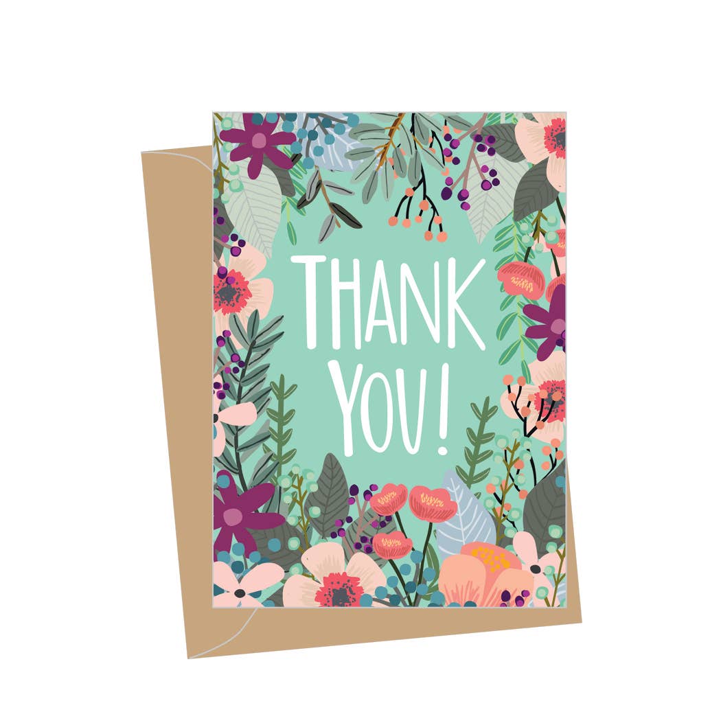 Mini Thank You Floral Card