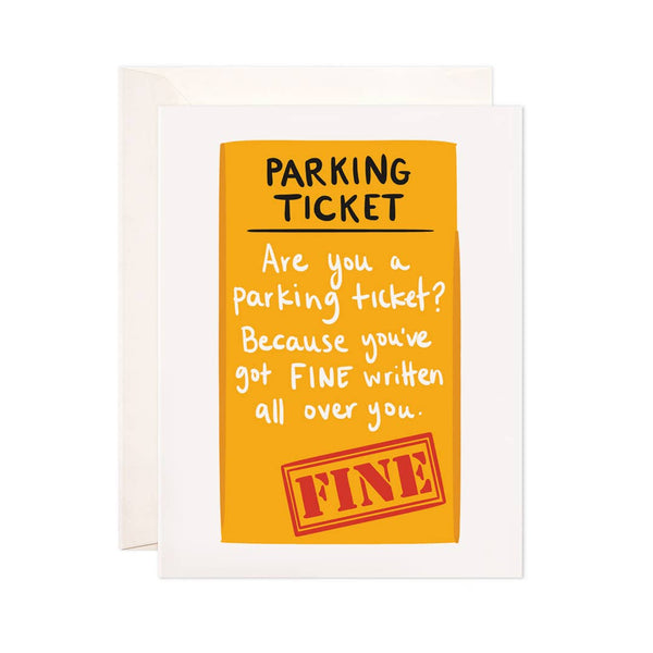 Parking Ticket Love Card