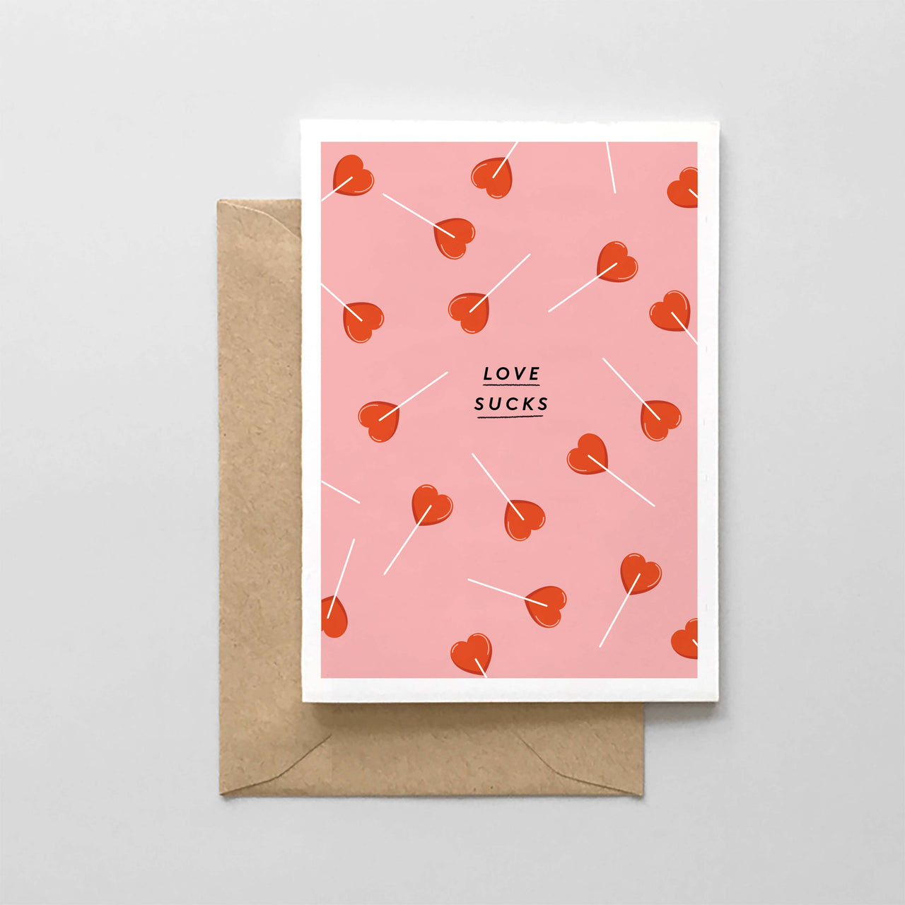 Love Sucks Galentine's Day Card