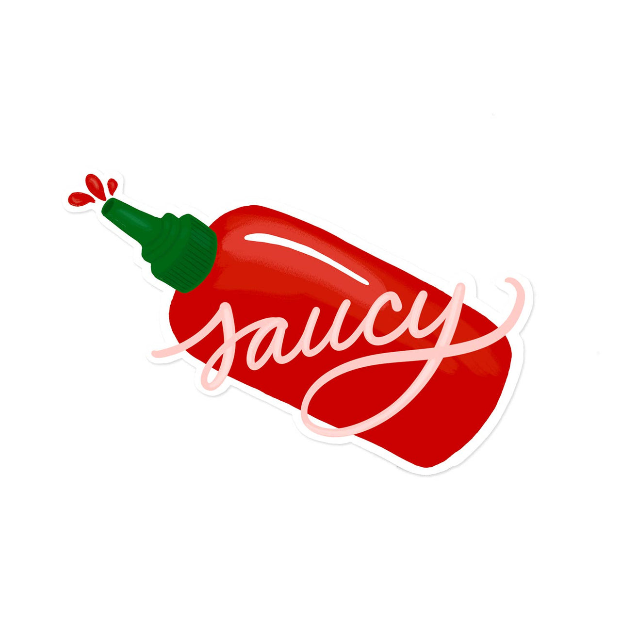 Saucy Hot Sauce Sticker