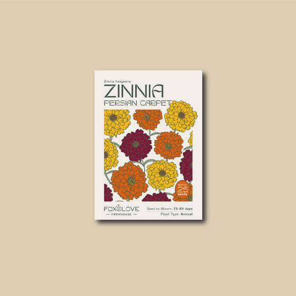 Zinnia Persian Carpet Seeds