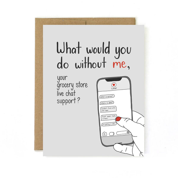 Grocery Store Support Card