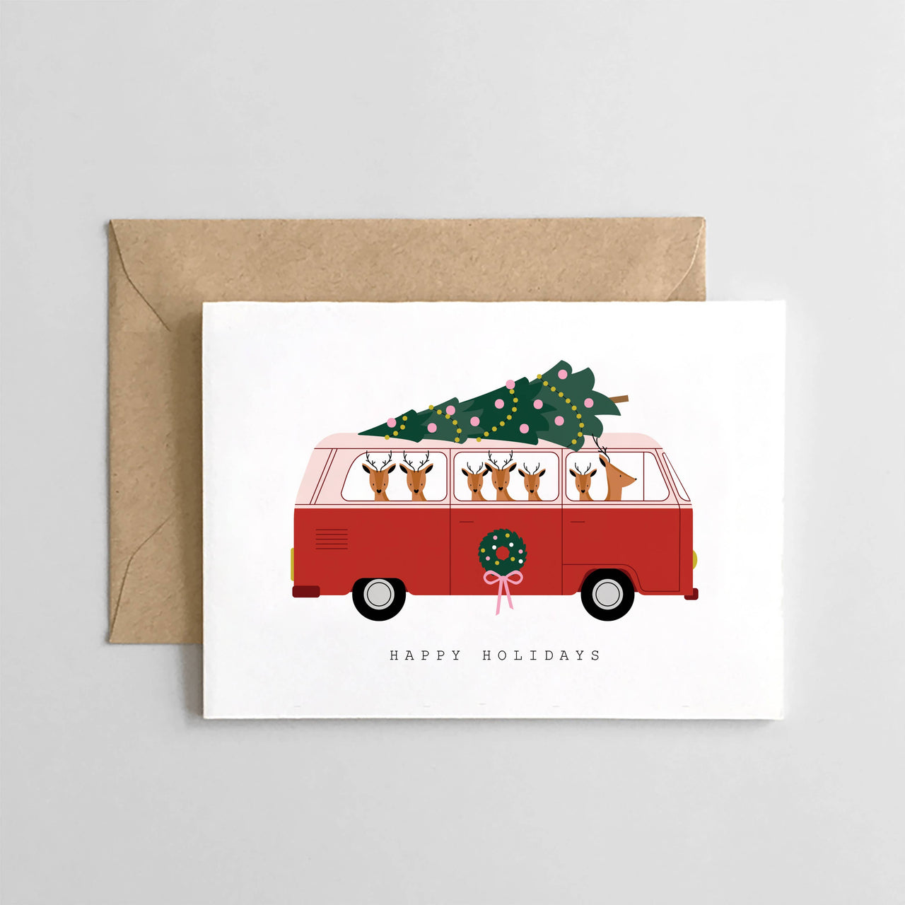 Happy Holidays Van Card