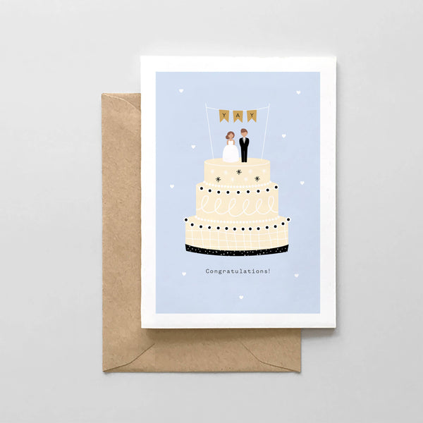 Congratulations! Wedding Cake Card