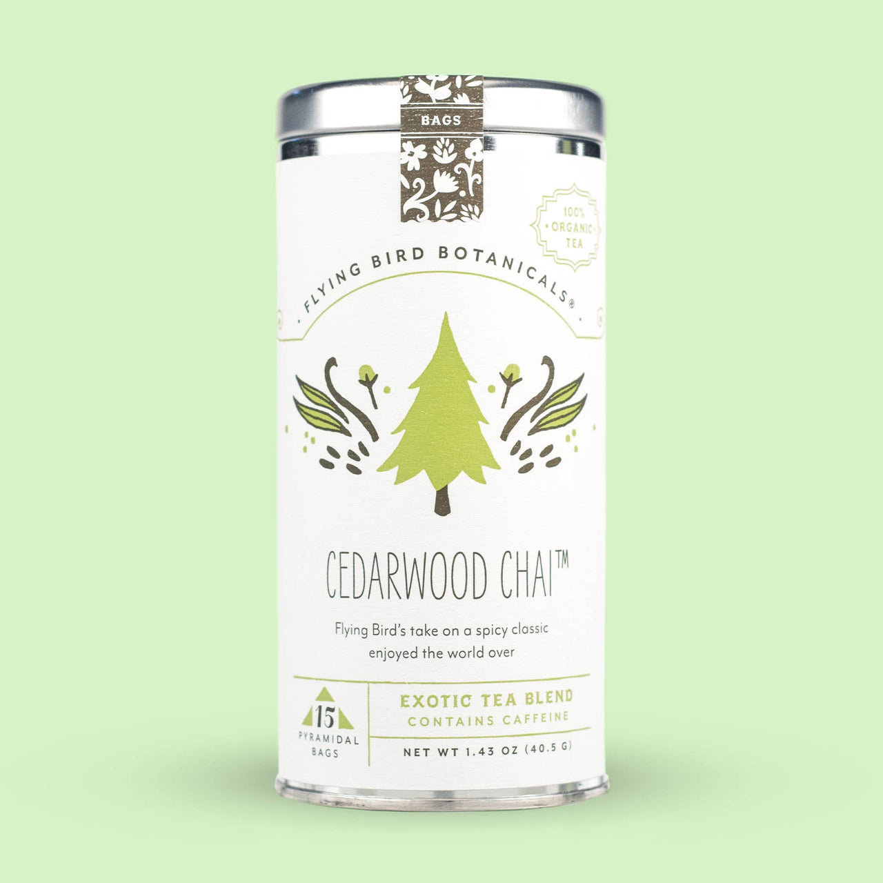 Cedarwood Chai – 15 Tea Bag Tin
