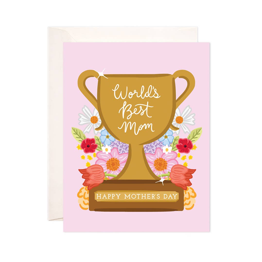 Mom Trophy Greeting Card - Mother's Day Card