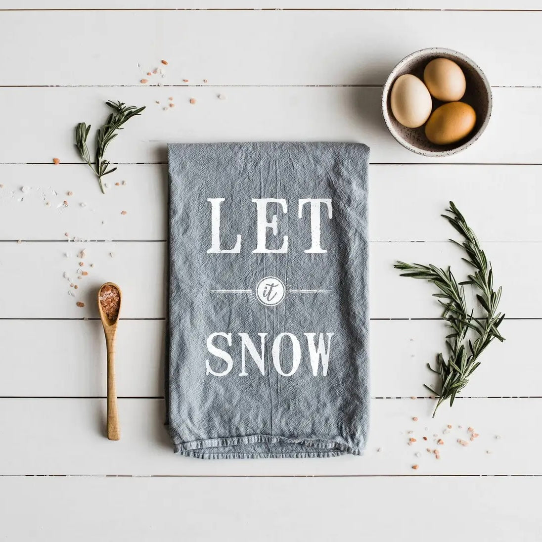 Let It Snow Tea Towel
