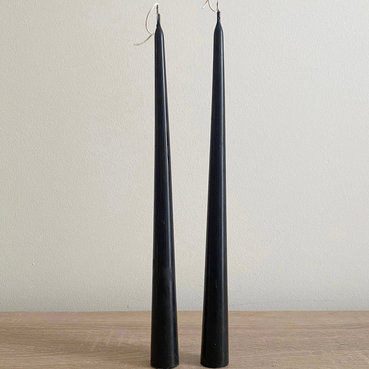 Charcoal Tall Tapered Candlesticks