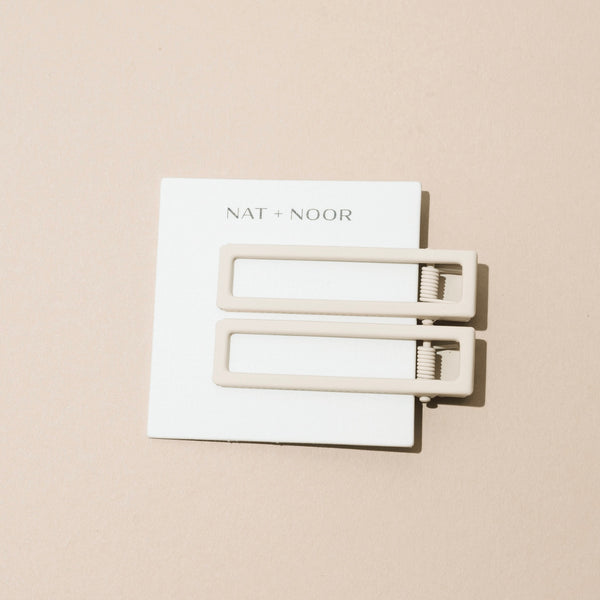 Lu Lu Hair Clips - Bone