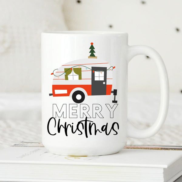 Camper Christmas Mug