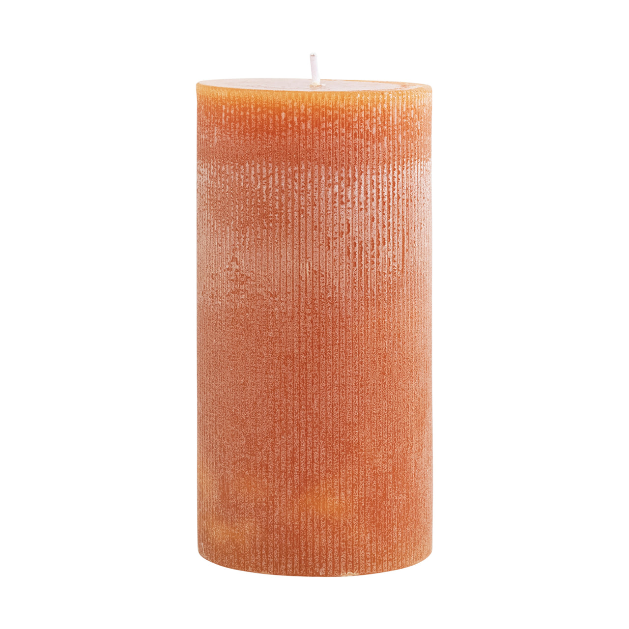 Unscented Pleated Pillar Candle- Acorn