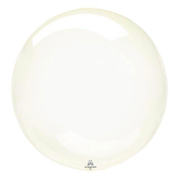 18 inch Yellow Crystal Clear Balloon