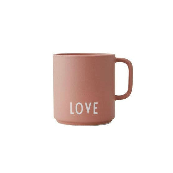 Porcelain Mug with Handle - Love