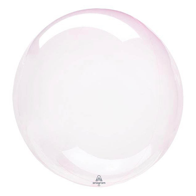 18 Inch Light Pink Crystal Clear Balloon