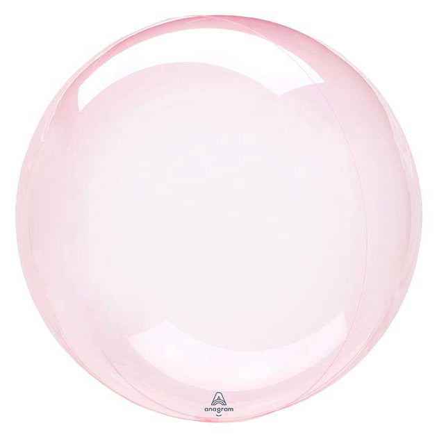 18 Inch Dark Pink Crystal Clear Balloon