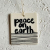 Peace on earth - porcelain tag