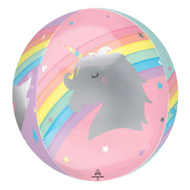 Magical Rainbow Unicorn Orbz Balloon