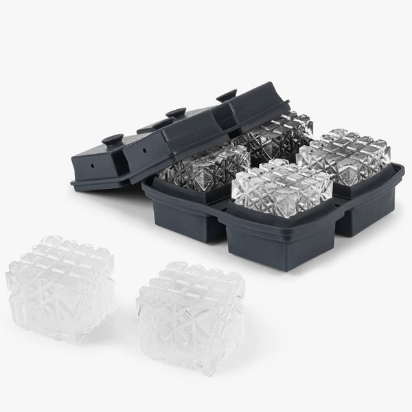 Crystal Cocktail Ice Tray - Charcoal