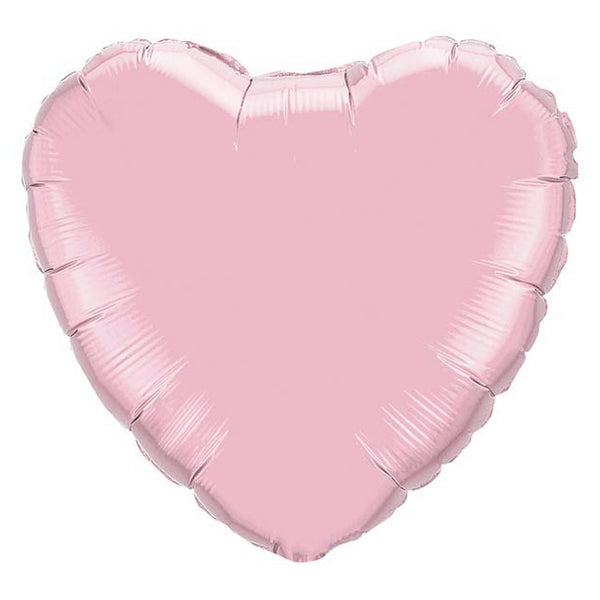 18” Pearl Pink Heart Foil Balloon