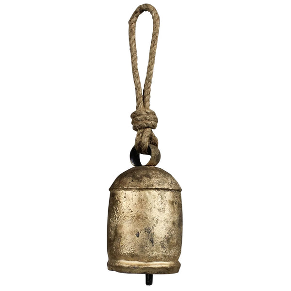 Chauk Bell with Rope Hanger, Brass