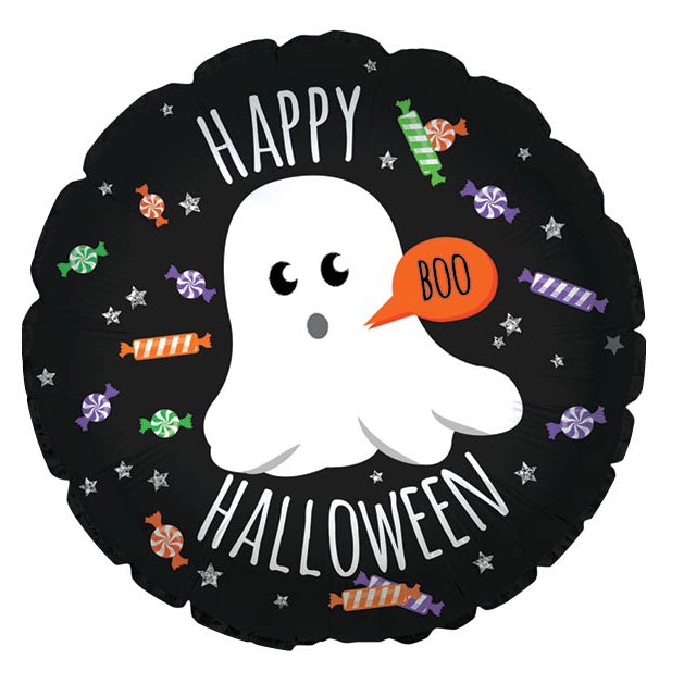 17" GHOSTLY SWEETS HAPPY HALLOWEEN BALLOON