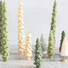 10” Tree Shaped Taper Candle Set- Evergreen