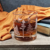 Woodland Forest Etched Whiskey Glass