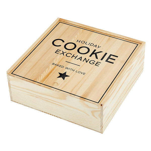 Large Sweets Wood Box - Cookie Exchange